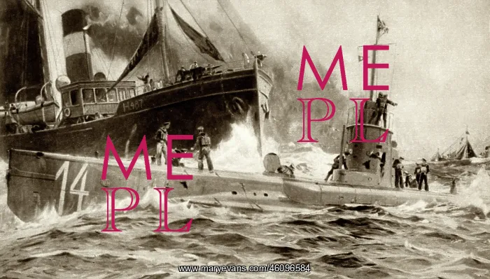 : WW1 - U-14 rammed by British steam trawler, the Oceanic II : WW1 - U-14 rammed by British steam trawler, the Oceanic II