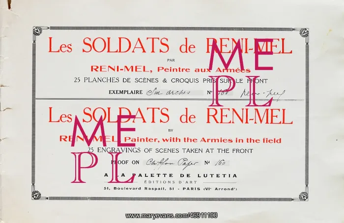  : WW1 - War Engraving