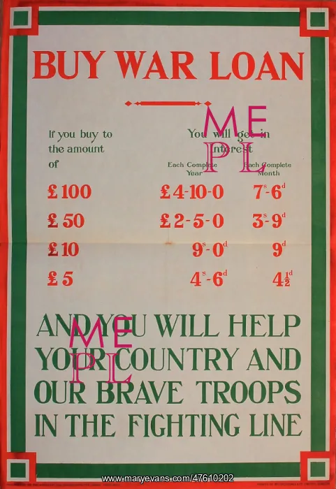  : WW1 War Loan poster