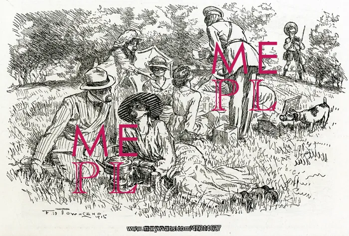: WW1 - Well-prepared picnickers : WW1 - Well-prepared picnickers