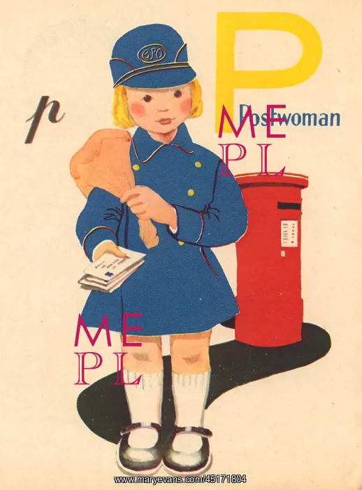 : WW2 ABC, P For Postwoman : WW2 ABC, P For Postwoman