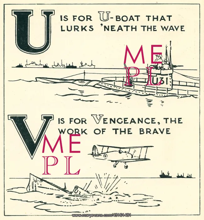 : WW2 ABC, U For U-Boat, V For Vengeance : WW2 ABC, U For U-Boat, V For Vengeance