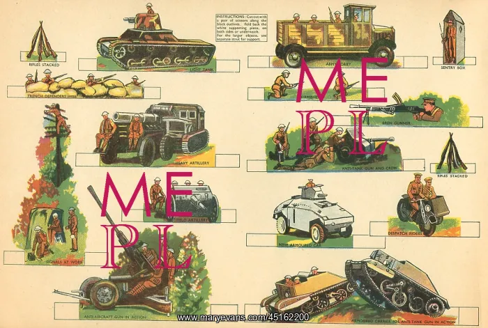 : WW2 Army Cut-Outs : WW2 Army Cut-Outs