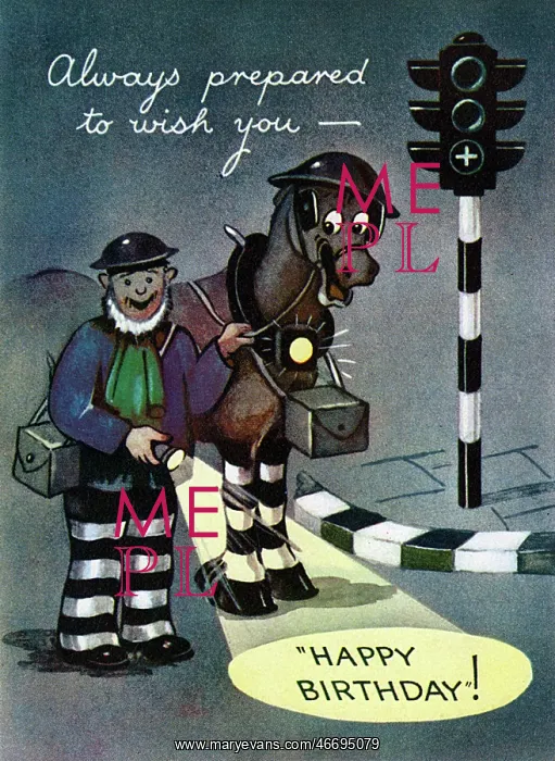 : WW2 - ARP man with horse and flashlight : WW2 - ARP man with horse and flashlight