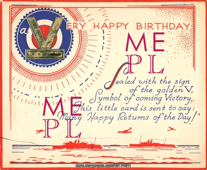 : WW2 Birthday Card, Victory! : WW2 Birthday Card, Victory!