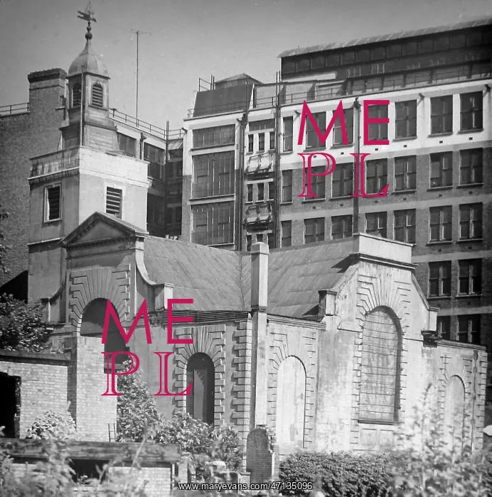 : WW2 bomb damage st anne and st agnes Gresham Street : WW2 bomb damage st anne and st agnes Gresham Street
