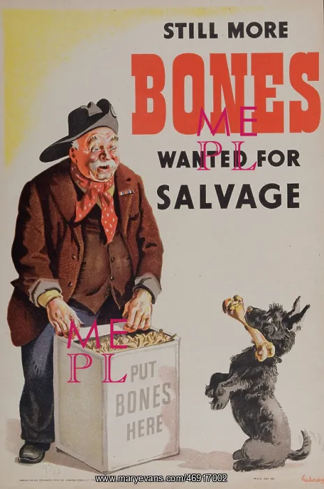  : WW2 - Still More Bones Wanted For Salvage