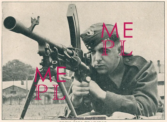 : WW2, Bren Gun Training : WW2, Bren Gun Training