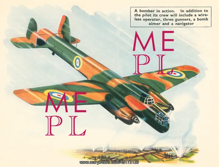 : WW2 British Bomber In Action : WW2 British Bomber In Action