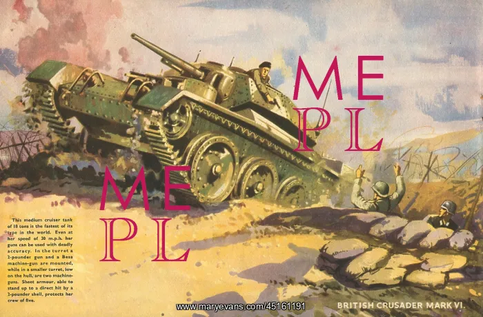 : WW2 British Crusader Tank : WW2 British Crusader Tank