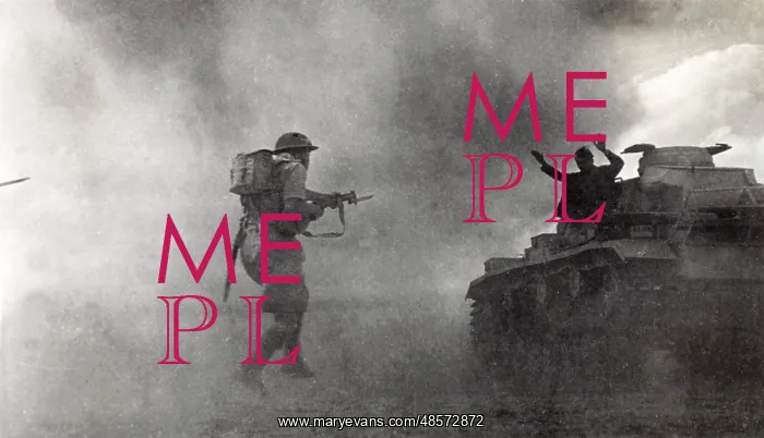 : WW2 - British infantryman capturing a German tank crewman : WW2 - British infantryman capturing a German tank crewman