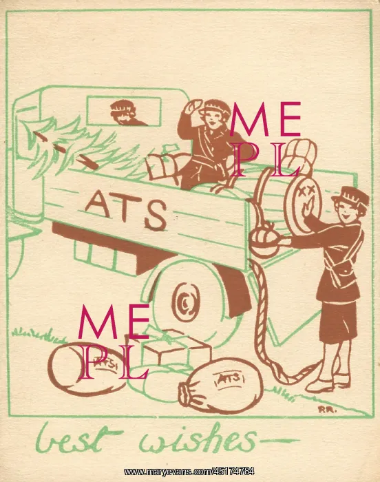 : WW2 Christmas A.T.S. Cards : WW2 Christmas A.T.S. Cards