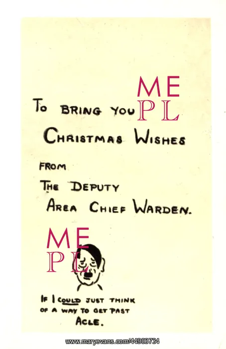 : WW2 Christmas card : WW2 Christmas card