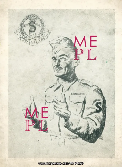 : WW2 Christmas Card, Albuhera : WW2 Christmas Card, Albuhera