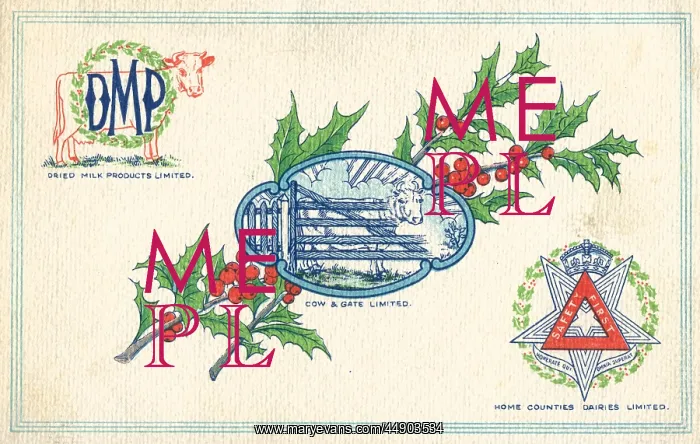 : WW2 Christmas card, DMP : WW2 Christmas card, DMP