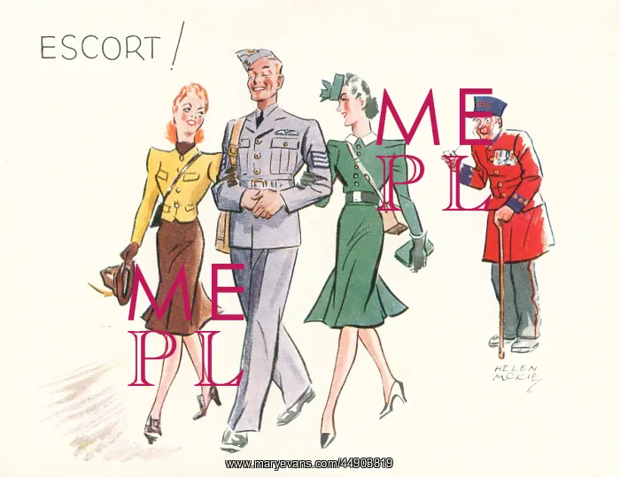 : WW2 Christmas card, Escort! : WW2 Christmas card, Escort!