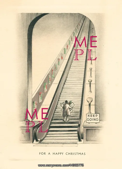 : WW2 Christmas card, Keep Going : WW2 Christmas card, Keep Going
