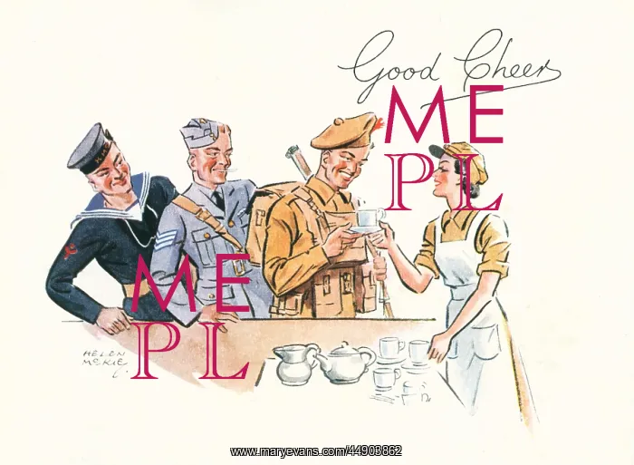 : WW2 Christmas card, Good Cheer : WW2 Christmas card, Good Cheer