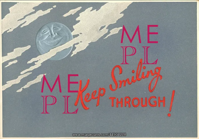 : WW2 Christmas card, Keep Smiling Through! : WW2 Christmas card, Keep Smiling Through!