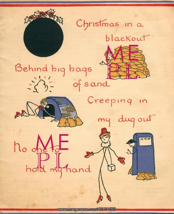 : WW2 Christmas Greetings Card : WW2 Christmas Greetings Card