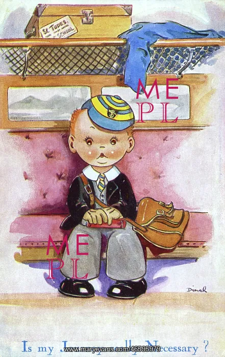 : WW2 - Comic Postcard - Is My Journey Really Necessary? : WW2 - Comic Postcard - Is My Journey Really Necessary?