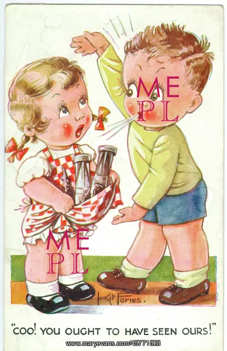 : WW2 era - Comic Postcard - Coo - you ought to have seen ours : WW2 era - Comic Postcard - Coo - you ought to have seen ours
