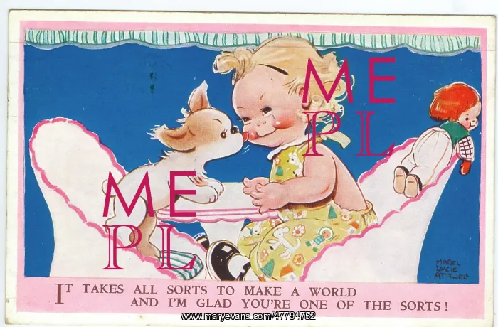 : WW2 era - Comic Postcard - Takes all sorts to make a world : WW2 era - Comic Postcard - Takes all sorts to make a world
