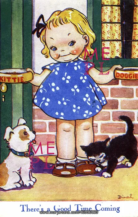 : WW2 era - Comic Postcard - There's a Good Time Coming : WW2 era - Comic Postcard - There's a Good Time Coming
