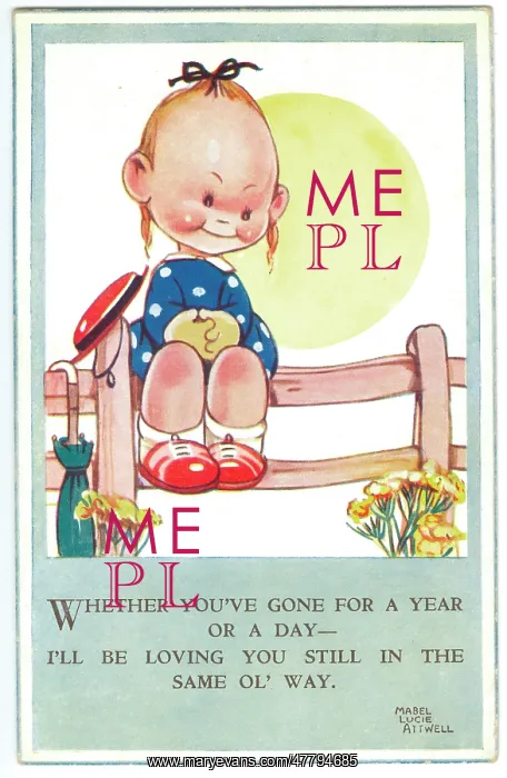 : WW2 era - Comic Postcard - Whether you've gone : WW2 era - Comic Postcard - Whether you've gone