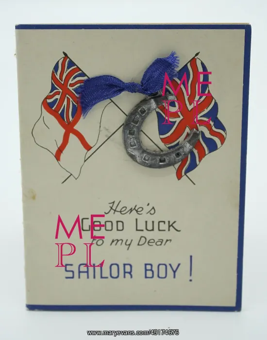: WW2 Good Luck Greetings Card : WW2 Good Luck Greetings Card