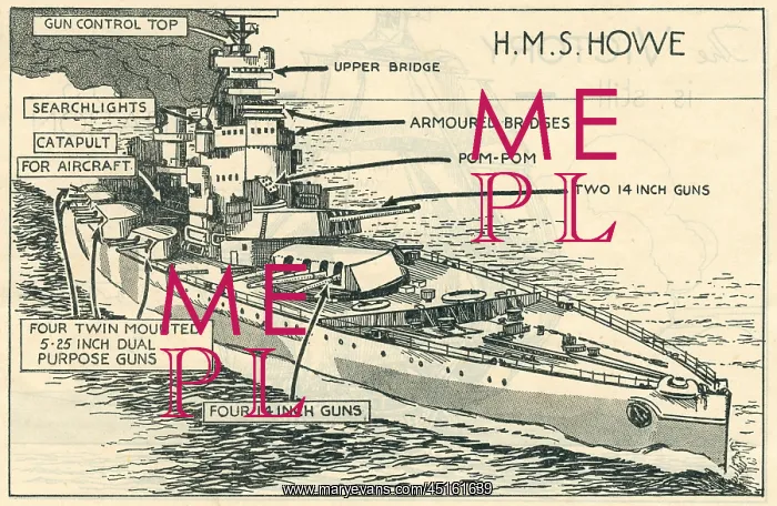 : WW2, H.M.S. Howe : WW2, H.M.S. Howe