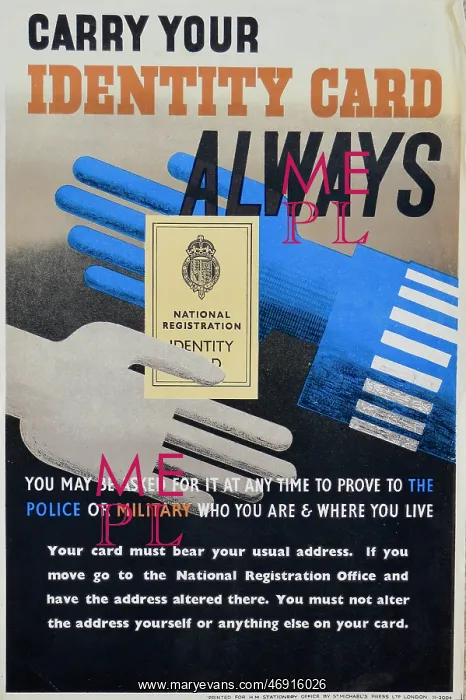 : WW2 - Identity Card
