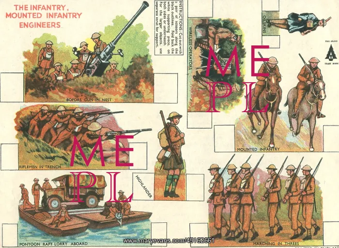 : WW2, Infantry Engineers Cut-Outs : WW2, Infantry Engineers Cut-Outs