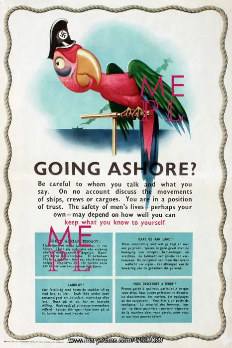: WW2 information poster -- Going Ashore? : WW2 information poster -- Going Ashore?