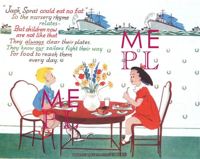 : WW2, Jack Sprat Could Eat No Fat : WW2, Jack Sprat Could Eat No Fat