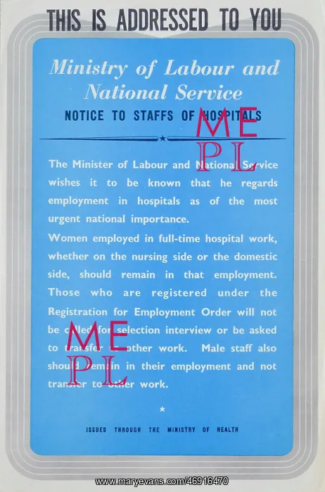  : WW2 - Ministry of Labour