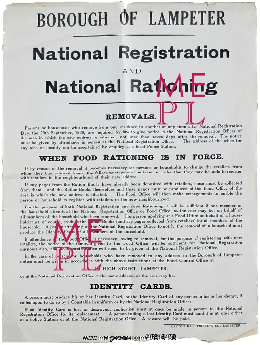  : WW2 - National Rationing