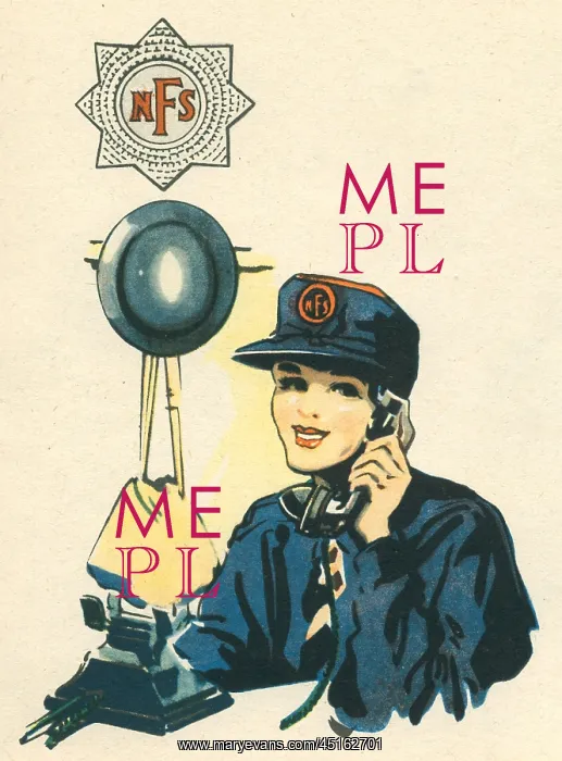 : WW2 Nerve Centre Of Fire Service Control : WW2 Nerve Centre Of Fire Service Control