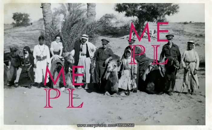 : WW2 Officers, Arabs & Camels : WW2 Officers, Arabs & Camels