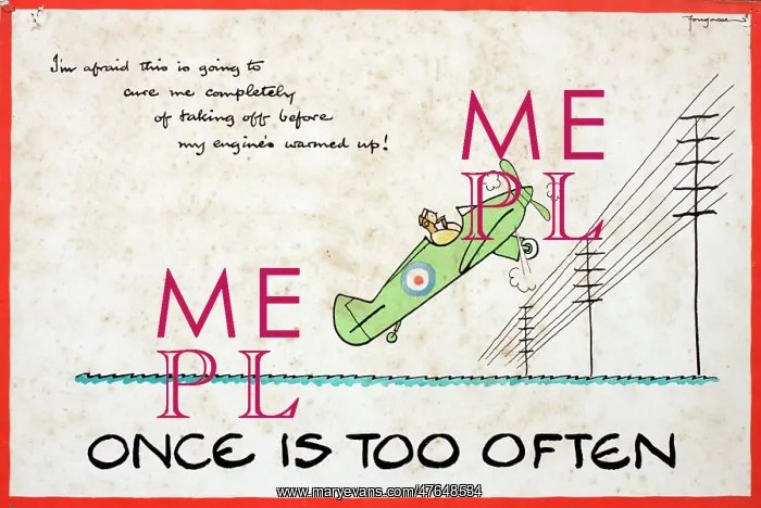 : WW2 poster, Once is too often : WW2 poster, Once is too often