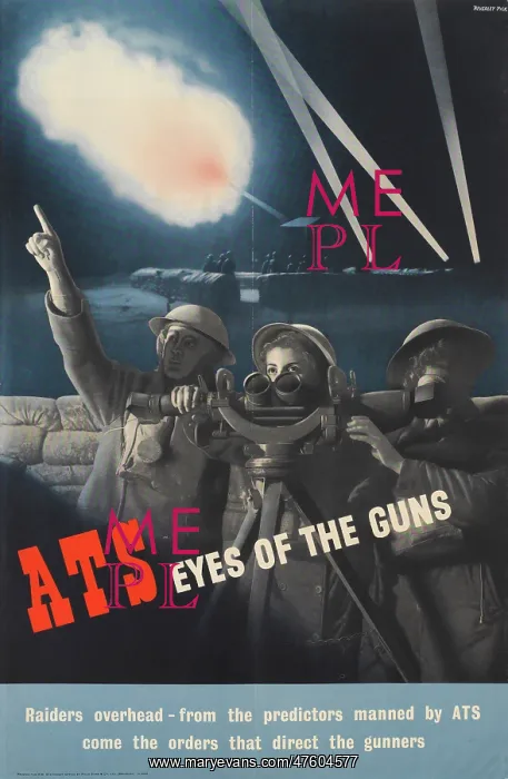 : WW2 Poster -- ATS Eyes Of The Guns : WW2 Poster -- ATS Eyes Of The Guns