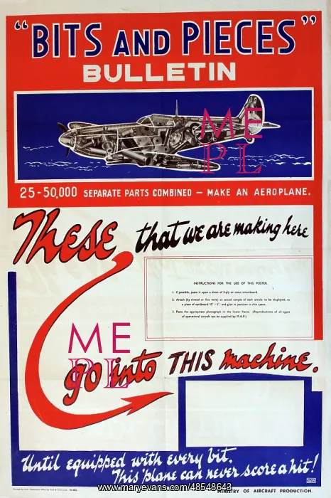 : WW2 poster, Bits and Pieces Bulletin : WW2 poster, Bits and Pieces Bulletin