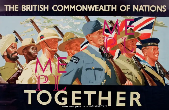  : WW2 poster, The British Commonwealth of Nations Together