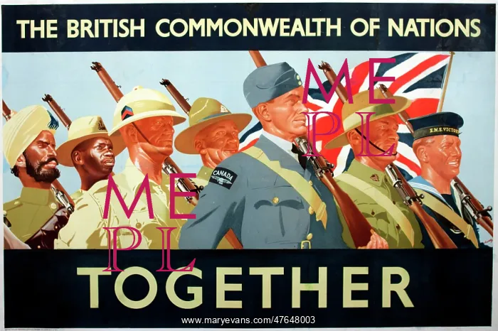  : WW2 poster, The British Commonwealth of Nations Together