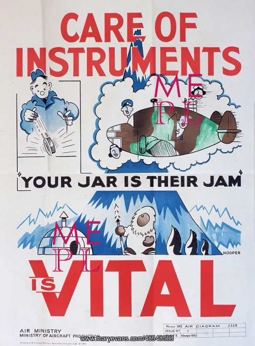 : WW2 poster, Care of instruments is vital : WW2 poster, Care of instruments is vital