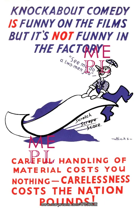 : WW2 poster, careful handling of material : WW2 poster, careful handling of material