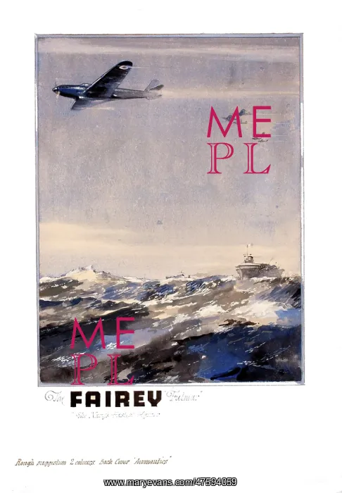 : WW2 poster, The Fairey Fulmer : WW2 poster, The Fairey Fulmer