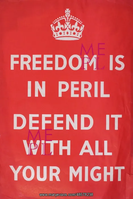 : WW2 poster, Freedom is in Peril : WW2 poster, Freedom is in Peril