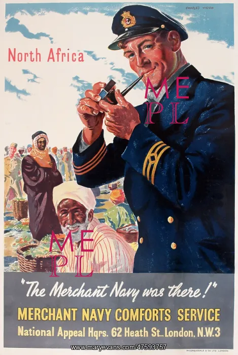 : WW2 poster, The Merchant Navy was there! : WW2 poster, The Merchant Navy was there!