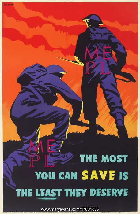 : WW2 Poster -- National Savings : WW2 Poster -- National Savings
